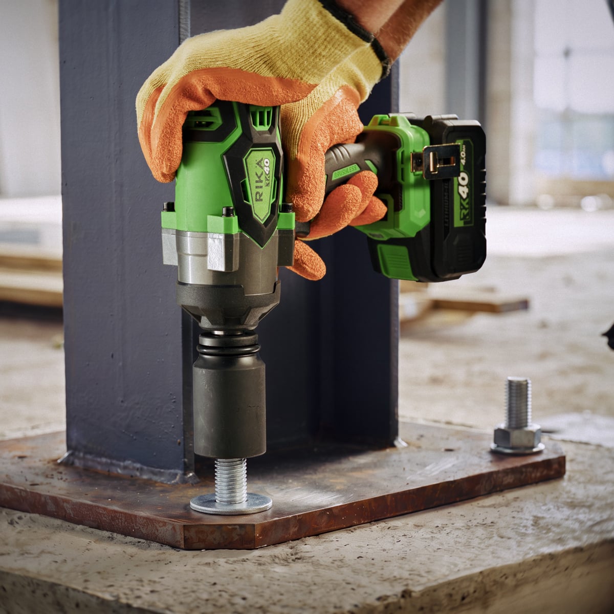 Rikä RK40 40V 3/4in Cordless High-Torque Impact Wrench | 1700Nm Nut-Busting Torque | Friction Ring | Brushless Motor | Body Only